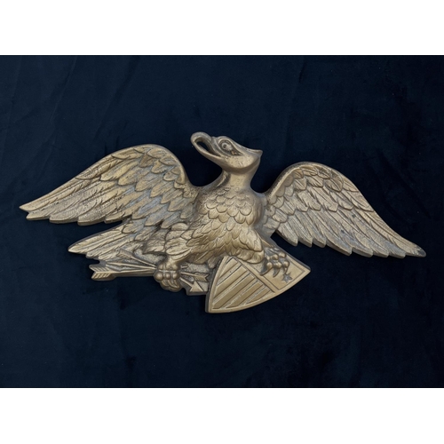 69 - A Bossons Griffin bronze painted plaster wall plaque believed to have been commissioned by Governmen... 