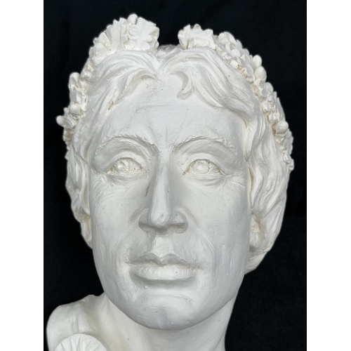 70 - A Bossons Alexander The Great unpainted unproduced prototype chalkware head wall mask with certifica... 