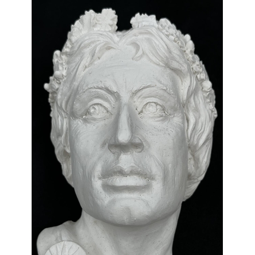 71 - A Bossons Alexander The Great unpainted unproduced prototype chalkware head wall mask with certifica... 