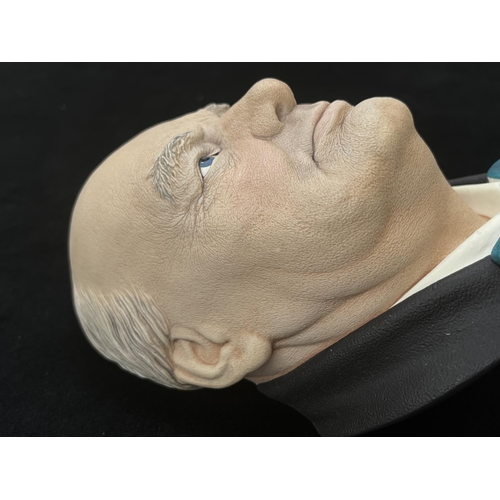 76 - A 1986 Bossons The RT. HON. Sir Winston Churchill K.G. O.M. C.H. chalkware head wall mask - approx. ... 