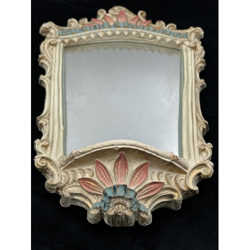 9 - A Bossons Fraser Art French style PVC wall mirror with certificate of authenticity - approx. 47.5cm ... 