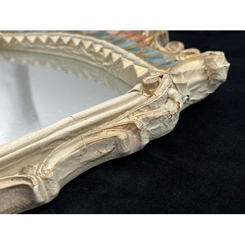 9 - A Bossons Fraser Art French style PVC wall mirror with certificate of authenticity - approx. 47.5cm ... 