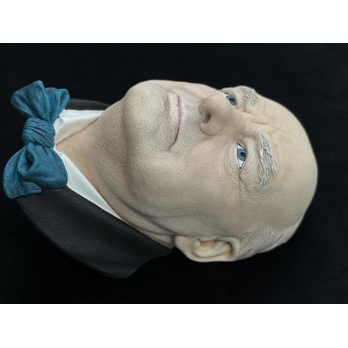 92 - A 1986 Bossons The RT. HON. Sir Winston Churchill K.G. O.M. C.H. chalkware head wall mask - approx. ... 