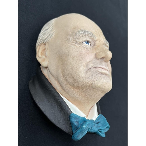 92 - A 1986 Bossons The RT. HON. Sir Winston Churchill K.G. O.M. C.H. chalkware head wall mask - approx. ... 