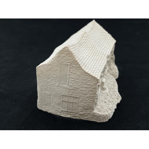 93 - A Bossons Cottage unpainted clay prototype with certificate of authenticity - approx. 8cm high x 13c... 