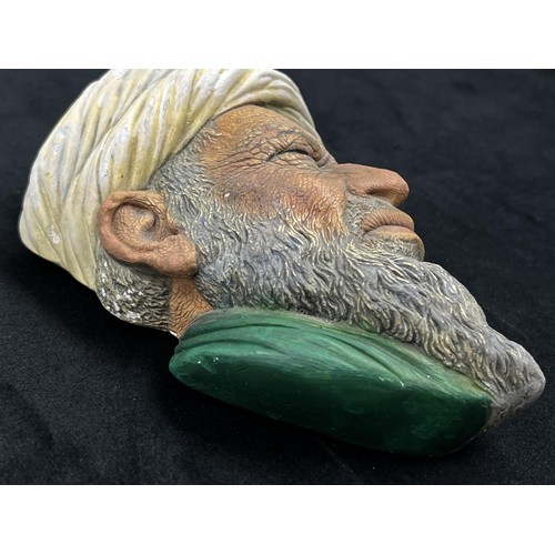 126A - A Bossons Caspian Man chalkware head wall mask