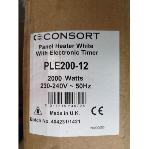 716 - A boxed Consort panel heater with electric timer