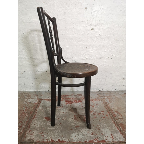 449 - Two Thonet style bentwood dining chairs