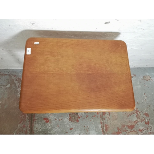 469 - A 1960s Tenax oak two tier side table - approx. 74cm high x 60cm wide x 43cm deep