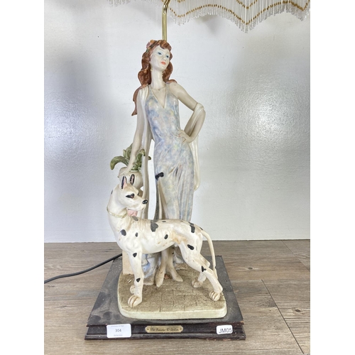 304 - A Juliana Collection figural table lamp - approx. 70cm including bulb holder