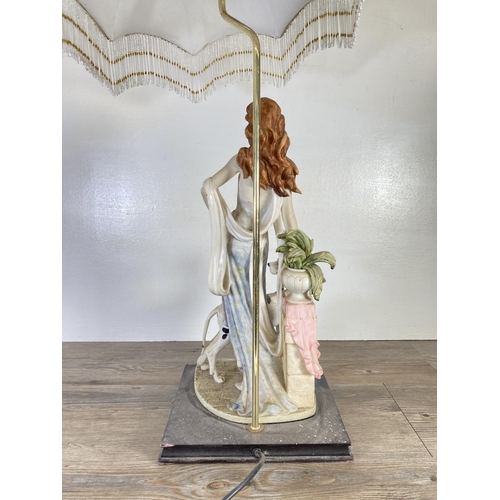 304 - A Juliana Collection figural table lamp - approx. 70cm including bulb holder