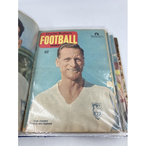 298 - A collection of vintage Charles Buchan's Football Monthly magazines ranging from 1959 to 1965