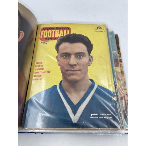 298 - A collection of vintage Charles Buchan's Football Monthly magazines ranging from 1959 to 1965