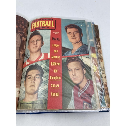 298 - A collection of vintage Charles Buchan's Football Monthly magazines ranging from 1959 to 1965