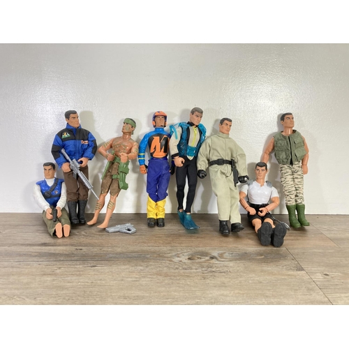 111 - Eight Action Man figurines