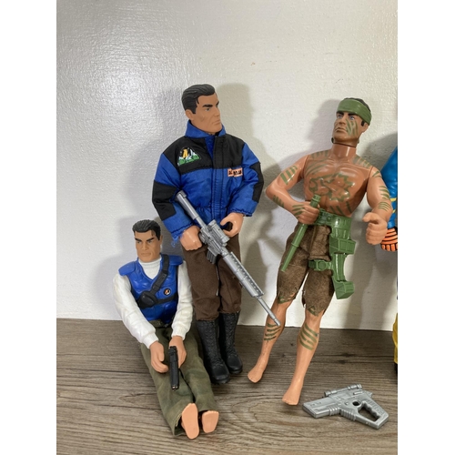 111 - Eight Action Man figurines