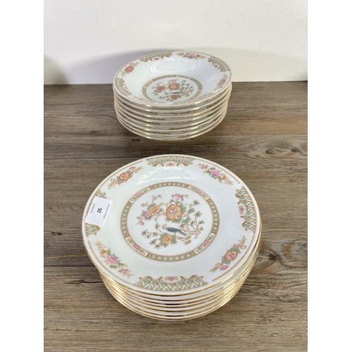50 - A Chinese Pagoda ceramic part dinner set
