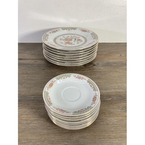 50 - A Chinese Pagoda ceramic part dinner set