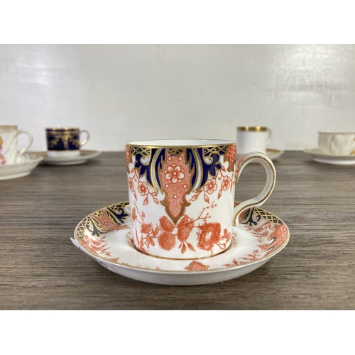 51 - A collection of assorted china to include Edwardian Royal Crown Derby coffee can and saucer, Coalpor... 