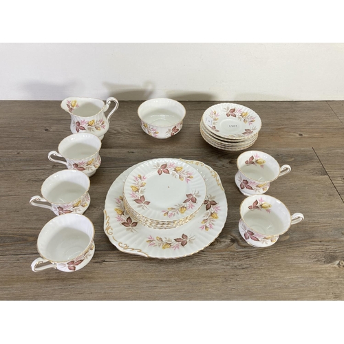 71 - A Paragon Rhapsody twenty piece part tea set