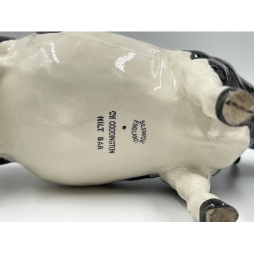 24 - A Beswick CH Coddington Hilt Bar Friesian bull figurine - model no. 1439A