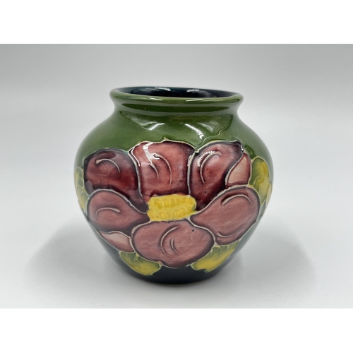 31 - A Moorcroft Pottery Clematis pattern vase - approx. 7.5cm high
