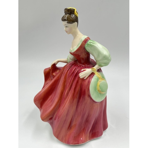 40 - Two Royal Doulton figurines, Charlotte HN2421 and Fair Lady (Red) HN2832