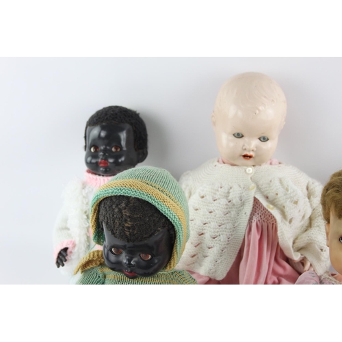 90 - Five vintage plastic dolls to include Pedigree etc.