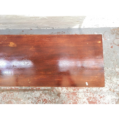 271 - A G Plan teak rectangular coffee table - approx. 42cm high x 46cm wide x 137cm long