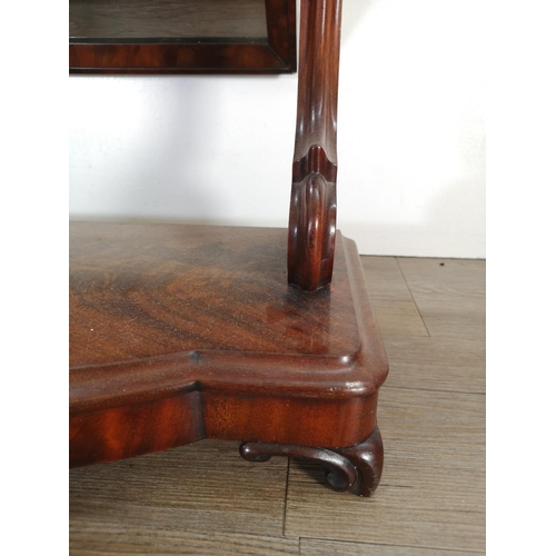 283 - A Victorian mahogany swinging dressing table mirror