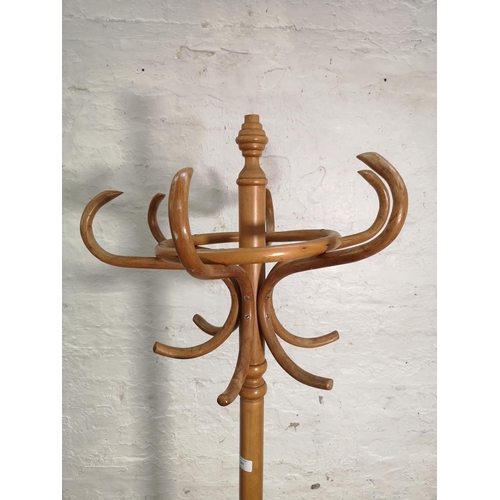 287 - A Thonet style bentwood coat stand - approx. 187cm high