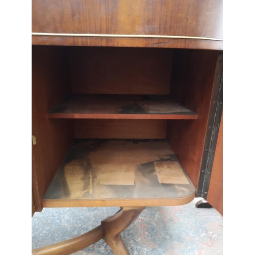 307 - A Beautility walnut cocktail sideboard - approx. 80cm high x 148cm wide x 46cm deep