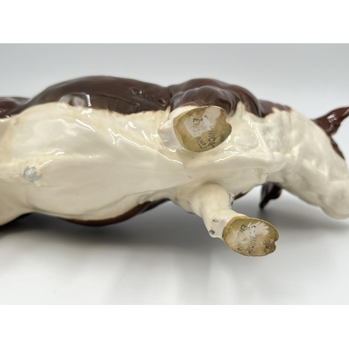 11 - A Beswick polled Hereford bull figurine, model no. 2549A