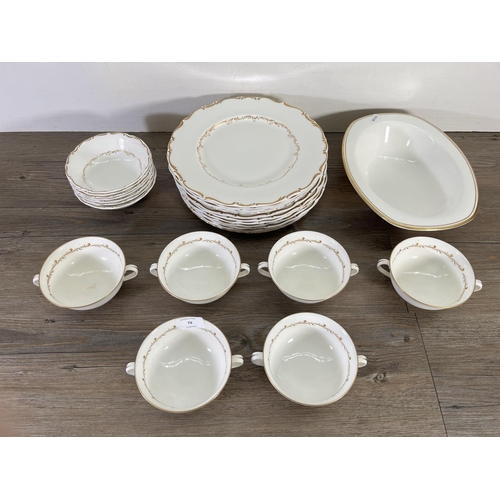 50 - A collection of Royal Doulton china to include six Rondo soup bowls, seven Richelieu bowls etc.