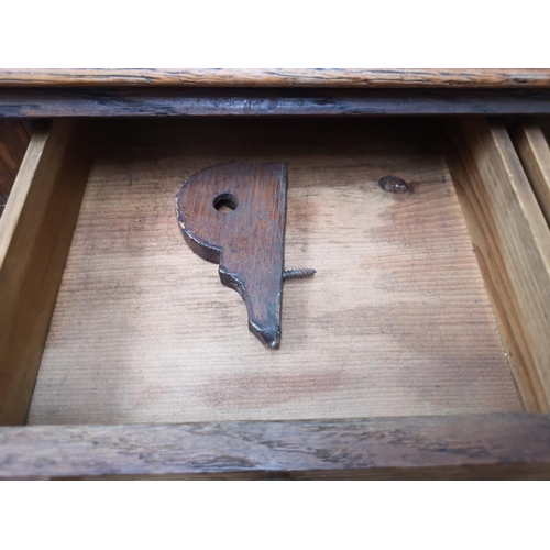 330 - A George III oak bureau bookcase - approx. 220cm high x 122cm wide x 52cm deep