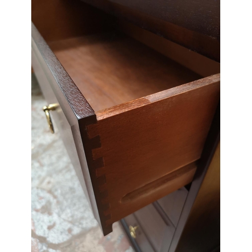 356 - A Stag Minstrel mahogany chest of three short and four long drawers