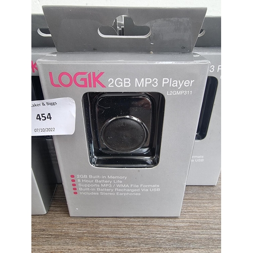 454 - Twenty boxed Logik 1GB MP3 players