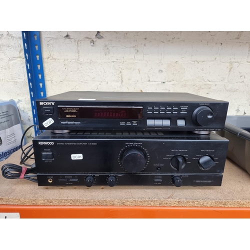 461 - Two items of hi-fi, one Sony ST-S261 two band tuner and one Kenwood KA-3020 integrated amplifier