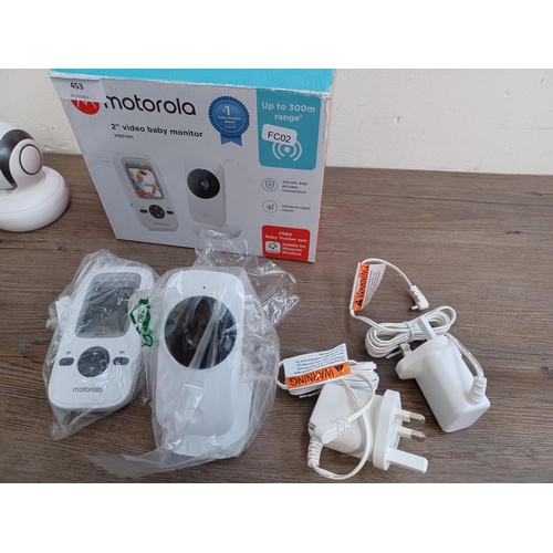 453 - A collection of Motorola items to include boxed MBP481 2