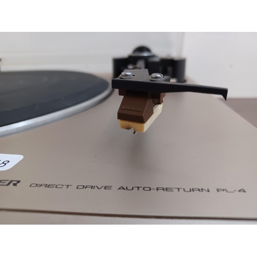 471A - A Pioneer PL-4 direct drive two speed turntable with polymer graphite low-mass high tracking ability... 