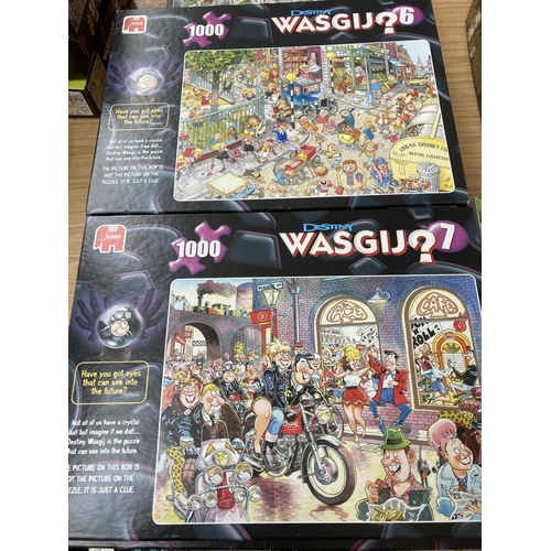 79 - Seven boxed Jumbo Wasgij jigsaw puzzles