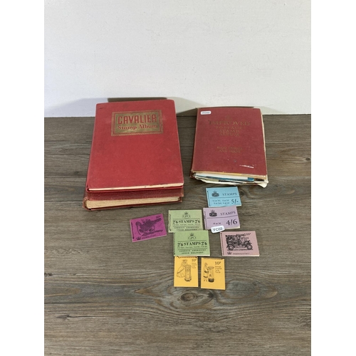 148 - Three stamp albums containing 19th and 20th century stamps to include India, Greece, Great Britain e... 