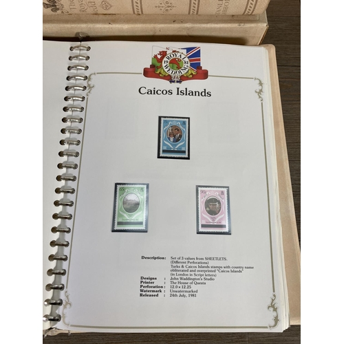 150 - Six stamp albums containing commemorative stamps