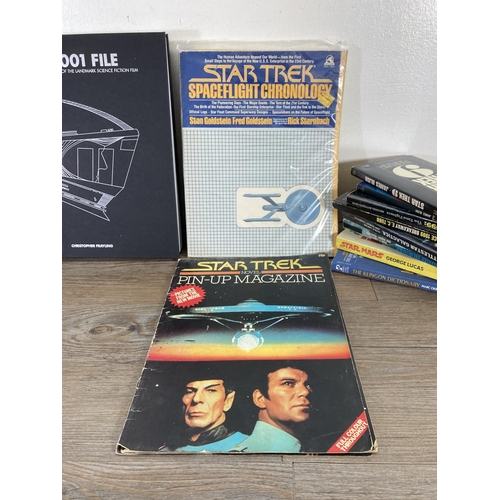 161 - A collection of science fiction books to include The 2001 File by Christopher Frayling, Star Trek, S... 