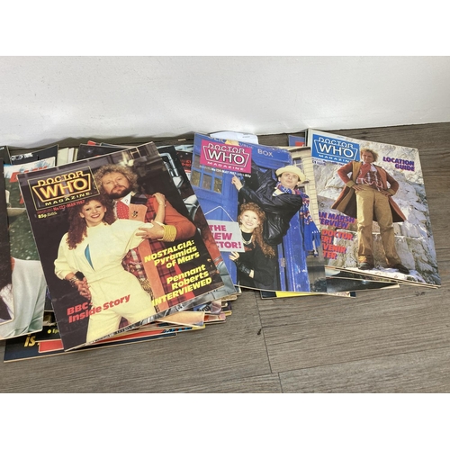 165 - A collection of vintage Doctor Who magazines, issues ranging from no. 98 - 148