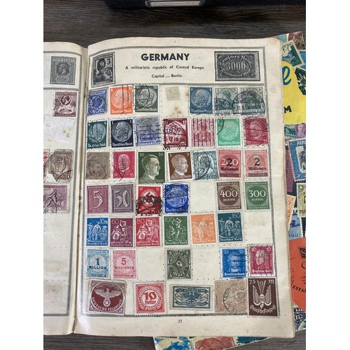 170 - A large collection of antique and vintage stamps to include France, commemorative, Japan etc.