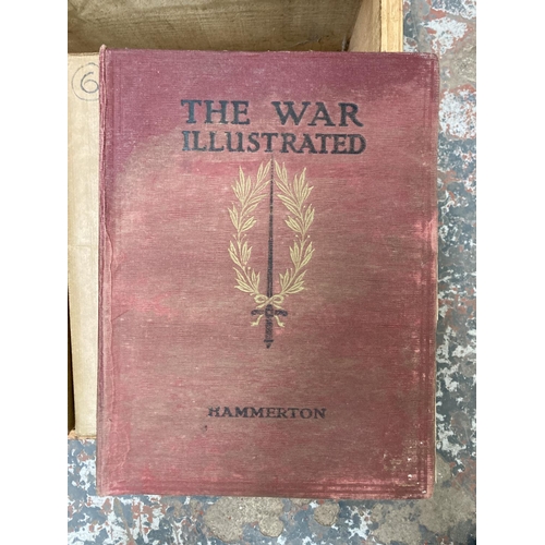 175 - Volumes 1-10 The War Illustrated hardback books - volumes 1 & 2 signed by Sir John Hammerton to insi... 