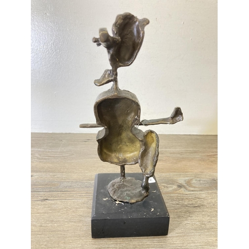 193 - A Juliana Collection bronze figurine - approx. 27cm high