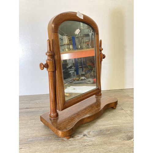 219 - A Victorian mahogany dressing table mirror - approx. 50cm high x 40cm wide x 18cm deep