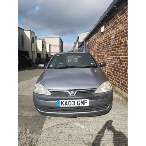 704 - A 2003 Vauxhall Corsa Active 1L three door hatchback